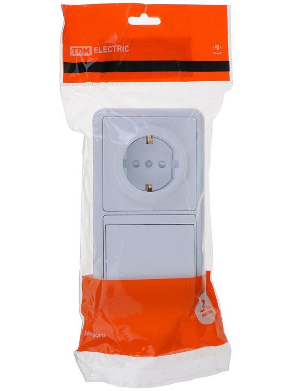 Блок комбинированный TDM БКВР, 1 клавиша, с з/к, с з/ш