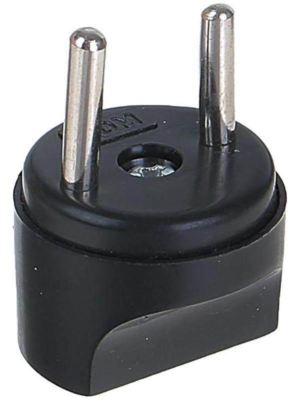 Переходник TDM, 16 A, 250 В, тип С1-В - тип A/F, круглый, черный