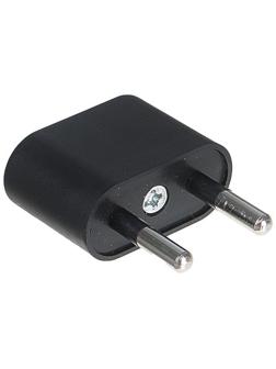 Переходник TDM, тип CEE 7/17 - тип А/F, плоский, 10 А, 250 В, черный, SQ1806-0088