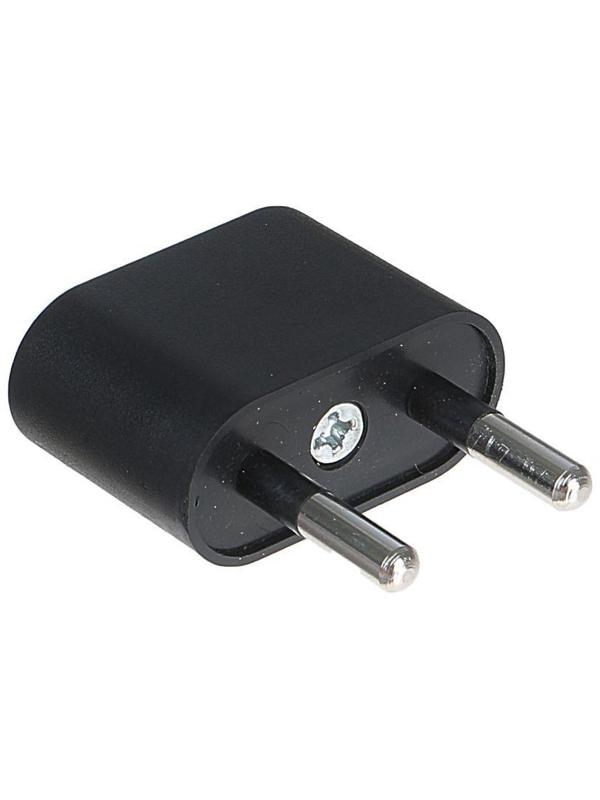 Переходник TDM, тип CEE 7/17 - тип А/F, плоский, 10 А, 250 В, черный, SQ1806-0088