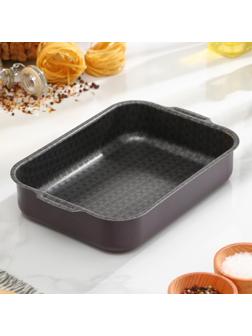 Противень «Хозяюшка», 19×25 см, антипригарное покрытие, цвет бордовый