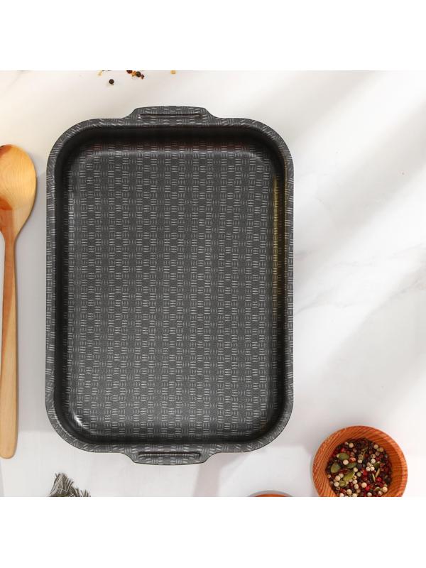 Противень «Хозяюшка», 19×25 см, антипригарное покрытие, цвет бордовый