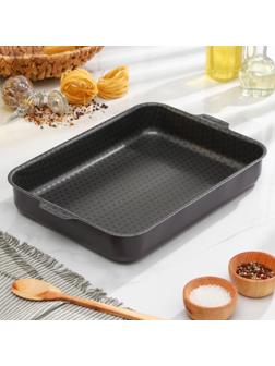 Противень «Хозяюшка», 27×35 см, антипригарное покрытие, цвет бордовый