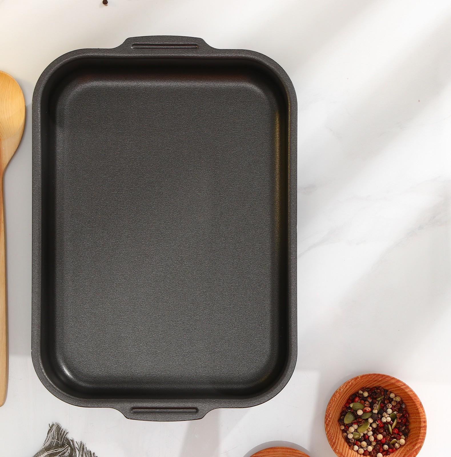 Противень «Экономика», 19×25 см, антипригарное покрытие, цвет синий