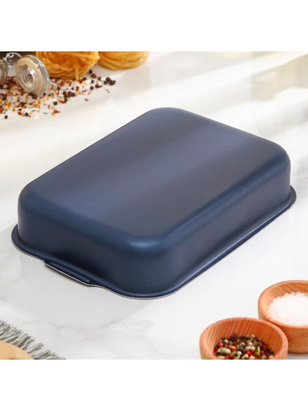 Противень «Экономика», 19×25 см, антипригарное покрытие, цвет синий