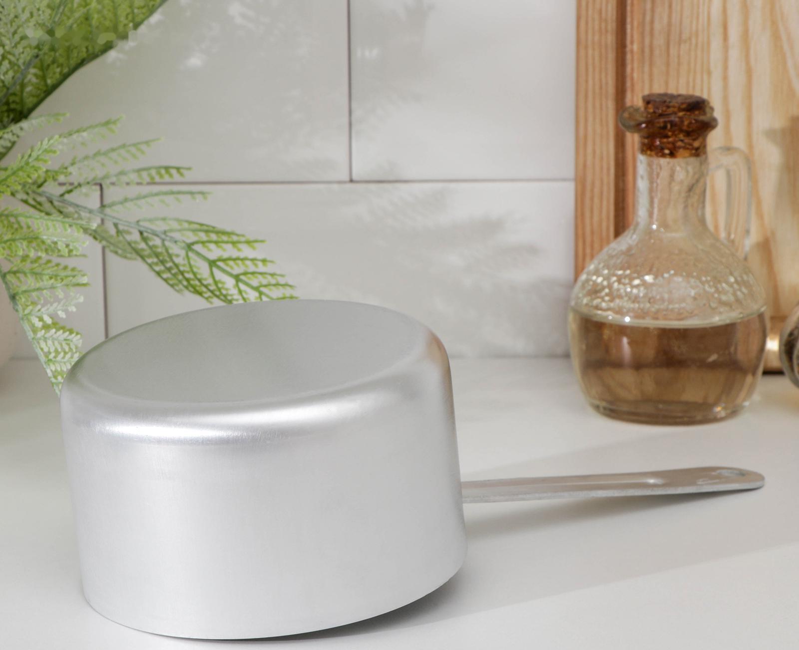 Ковш, 750 мл, металлическая ручка, металлическая крышка, цвет хромированный