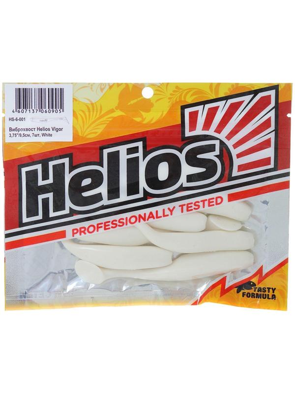 Виброхвост Helios Vigor White, 9.5 см, 7 шт. (HS-6-001)