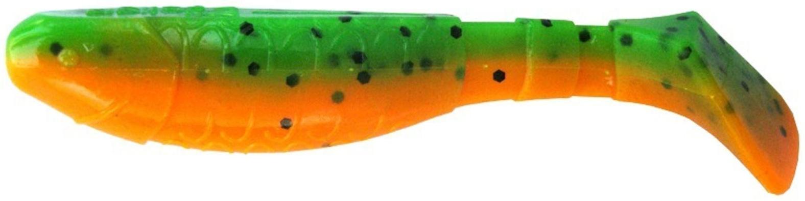 Виброхвост Helios Chubby Pepper Green & Orange, 9 см, 5 шт. (HS-4-018)