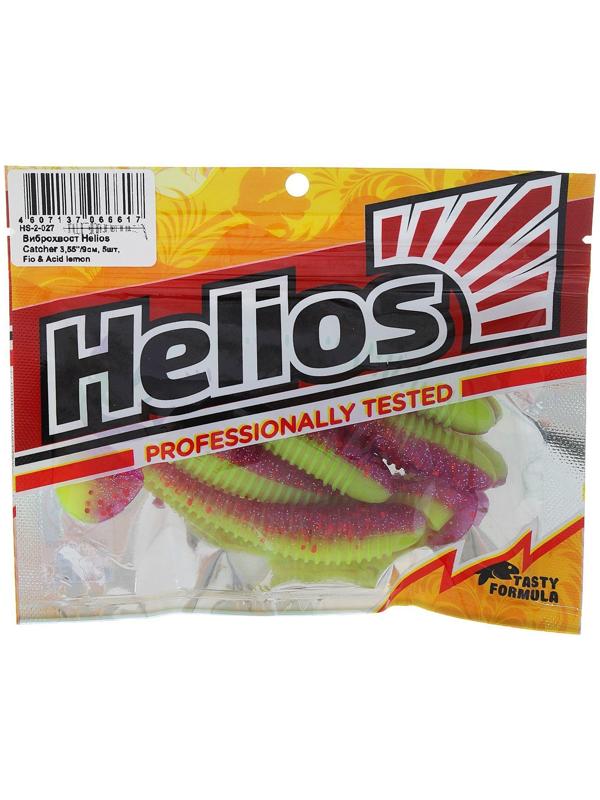 Виброхвост Helios Catcher Fio & Acid lemon, 9 см, 5 шт. (HS-2-027)