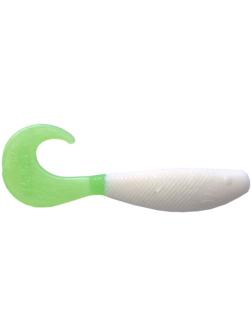 Твистер Helios Hybrid White & Green, 7 см, 7 шт. (HS-13-016)