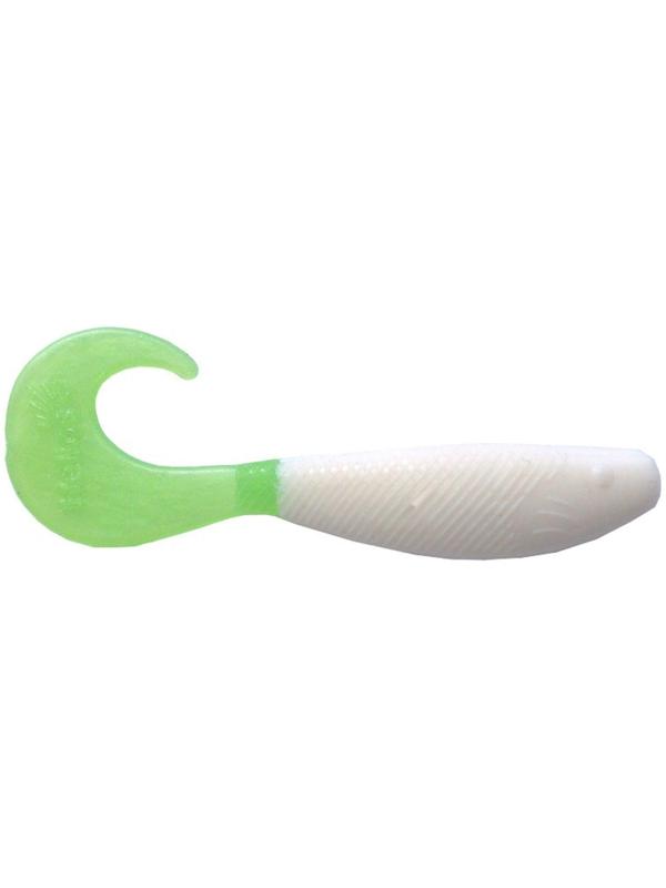 Твистер Helios Hybrid White & Green, 7 см, 7 шт. (HS-13-016)