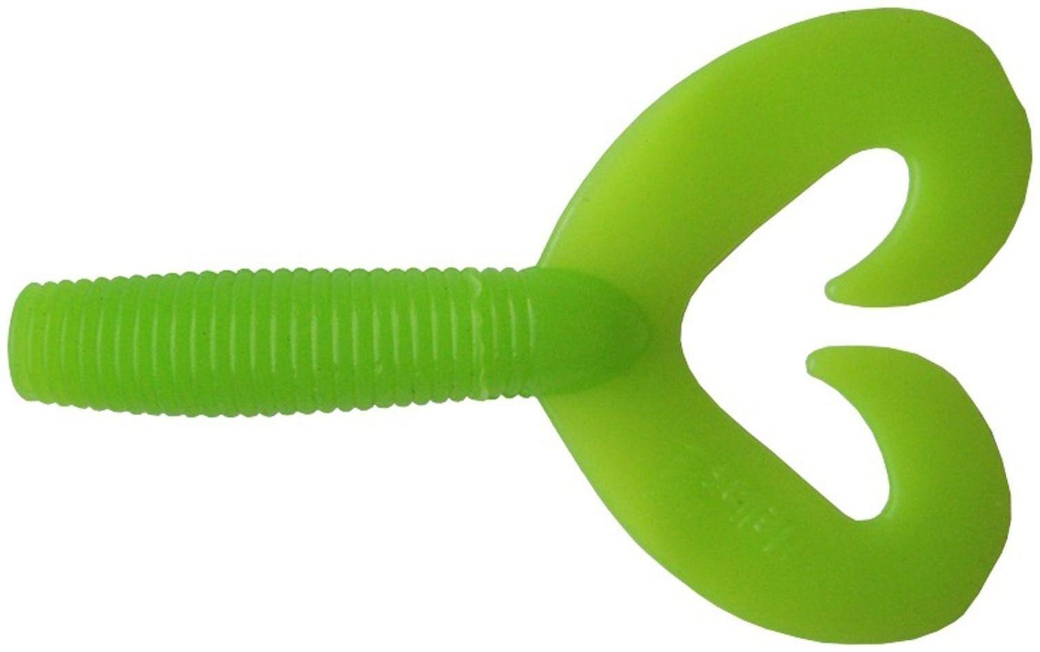 Твистер Helios Credo Double Tail Lime, 7.5 см, 7 шт. (HS-12-008)