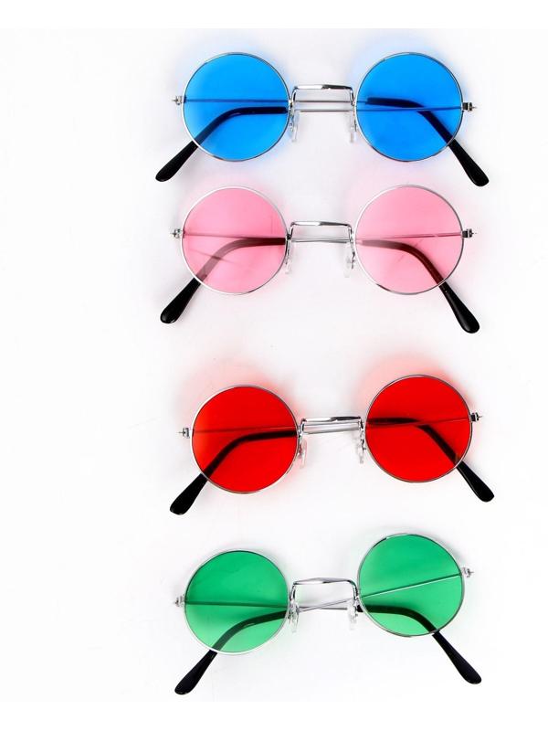 Карнавальные очки «Круглые», цвета МИКС