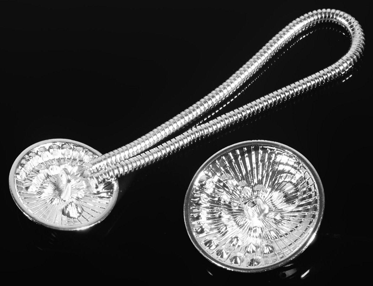 Декоративная застёжка, d = 2,5/3 см, цвет чёрный