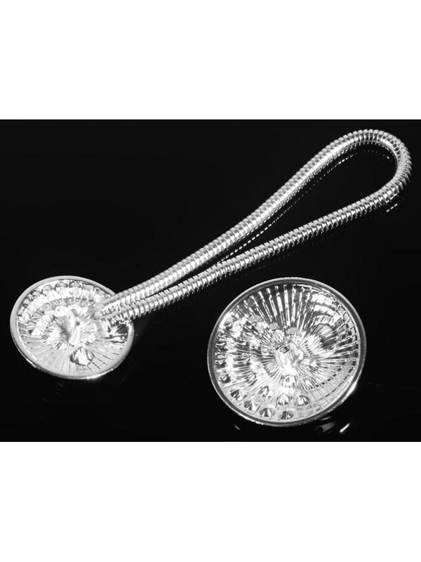 Декоративная застёжка, d = 2,5/3 см, цвет чёрный