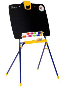 Мольберт детский, односторонний, размер 355 × 530 × 965 мм, цвет синий