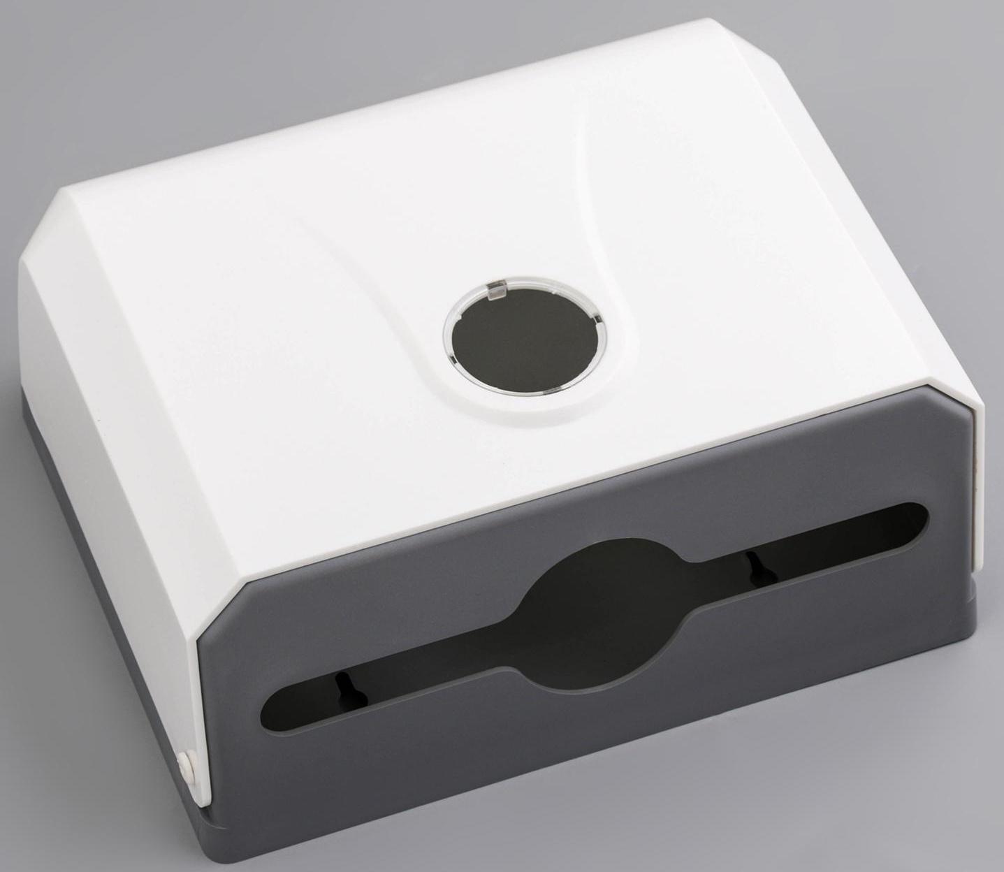 Диспенсер бумажных полотенец в листах, 26×12×22 см, цвет белый