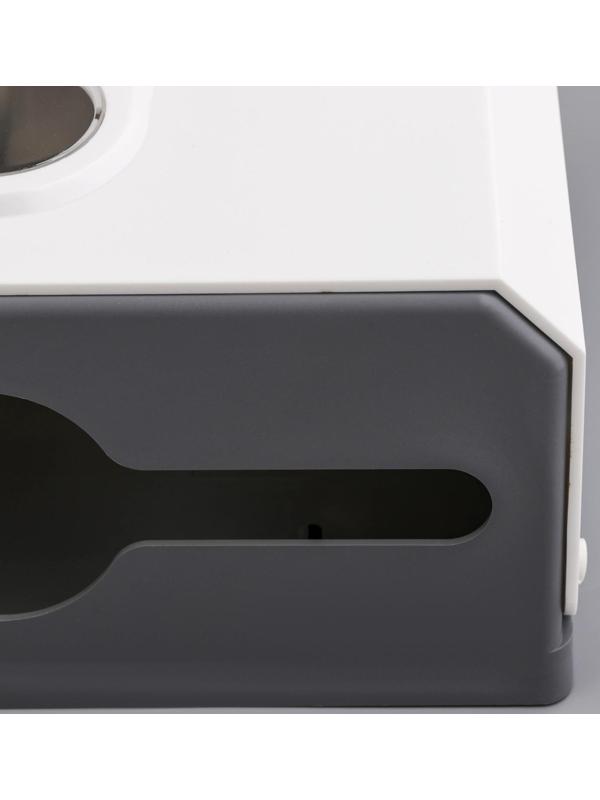 Диспенсер бумажных полотенец в листах, 26×12×22 см, цвет белый