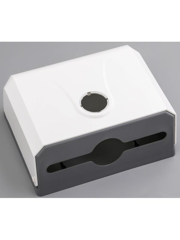 Диспенсер бумажных полотенец в листах, 26×12×22 см, цвет белый