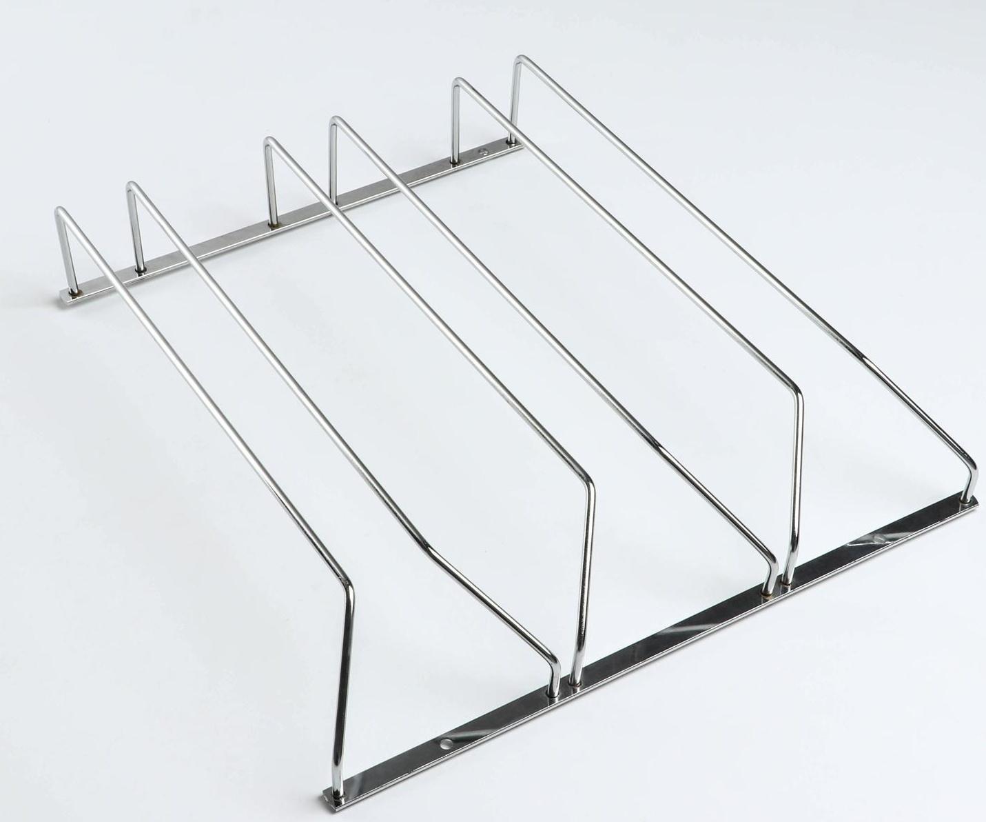 Сушилка для бокалов Доляна, 3 направляющих, 34×6,5×33 см