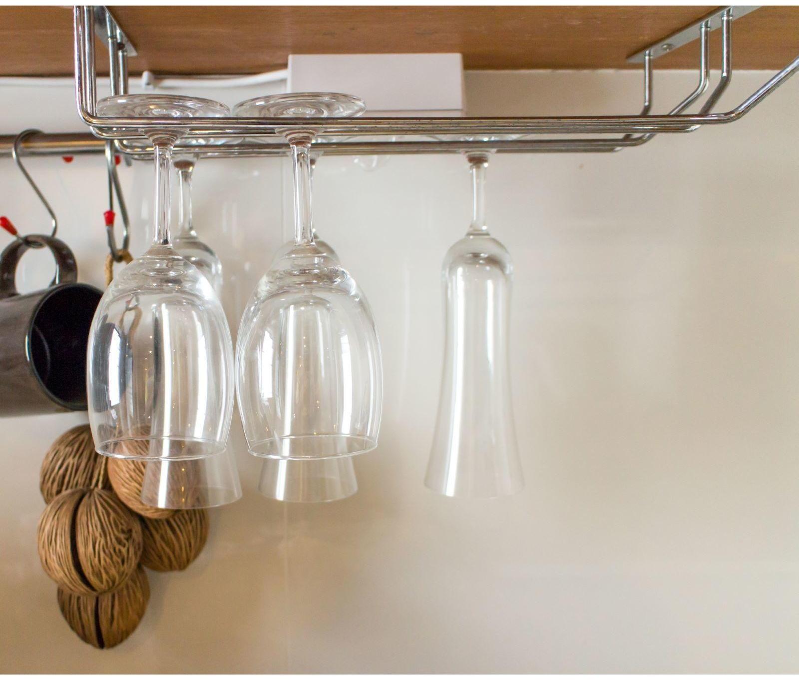 Сушилка для бокалов Доляна, 3 направляющих, 34×6,5×33 см