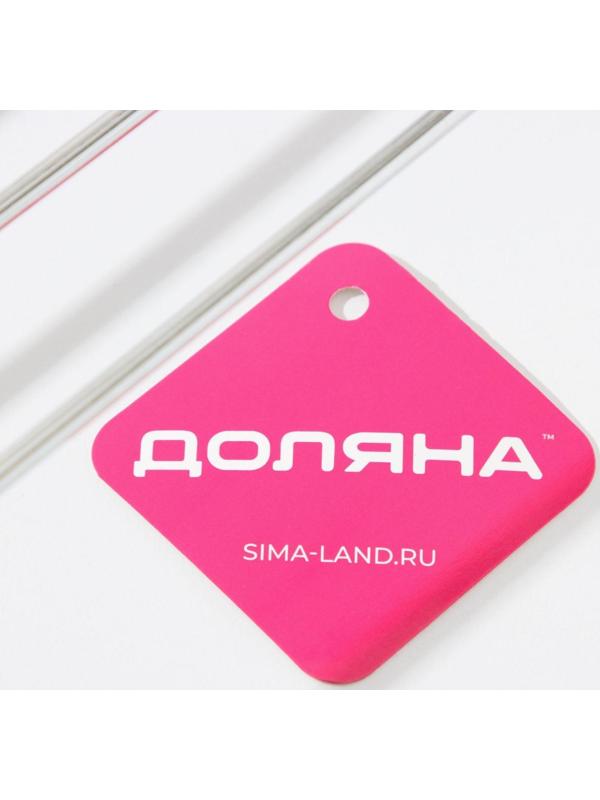 Сушилка для бокалов Доляна, 3 направляющих, 34×6,5×33 см