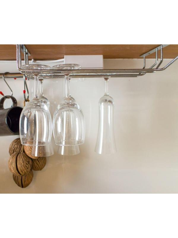 Сушилка для бокалов Доляна, 3 направляющих, 34×6,5×33 см