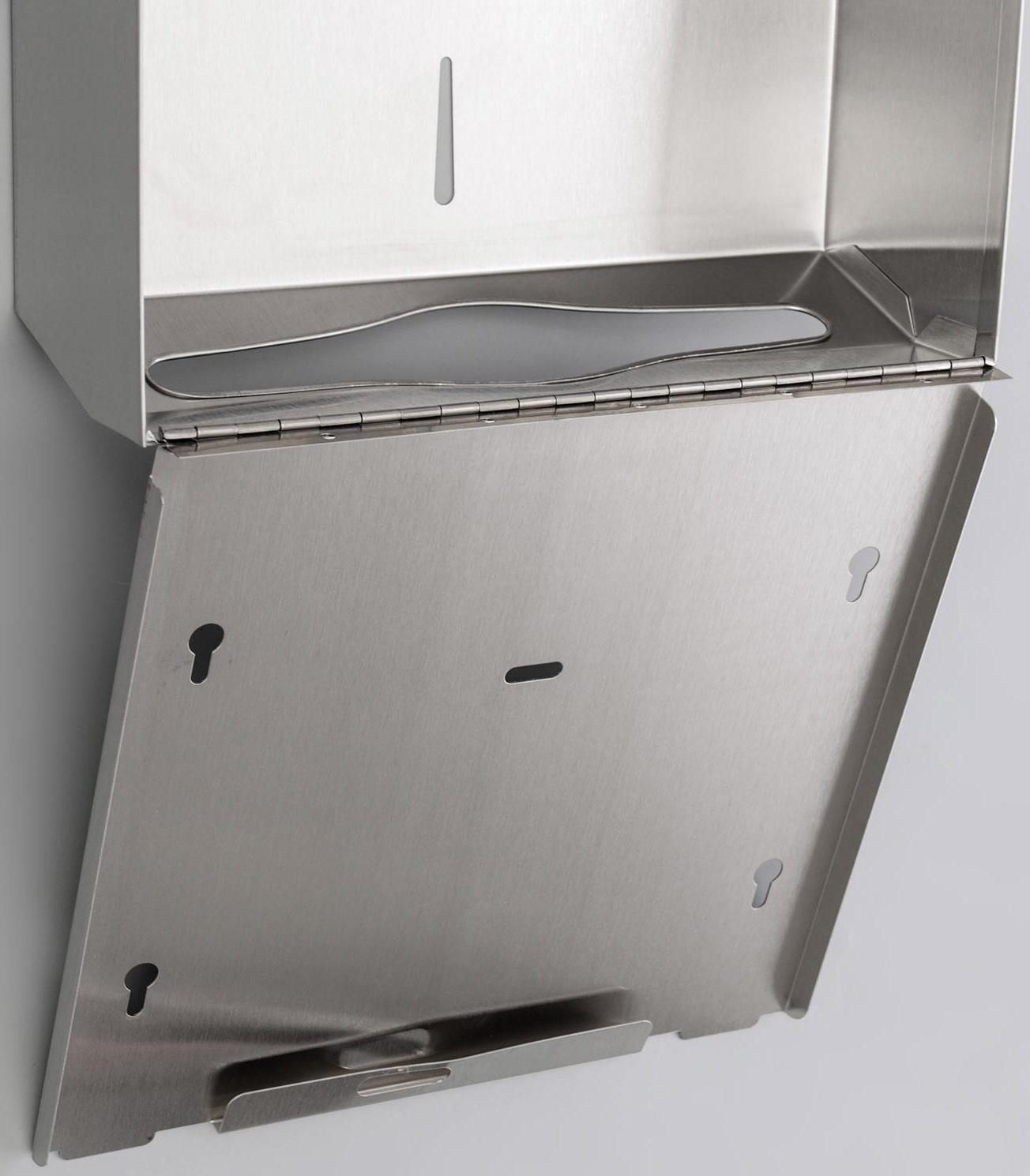 Диспенсер для бумажных листовых полотенец, нержавеющая сталь