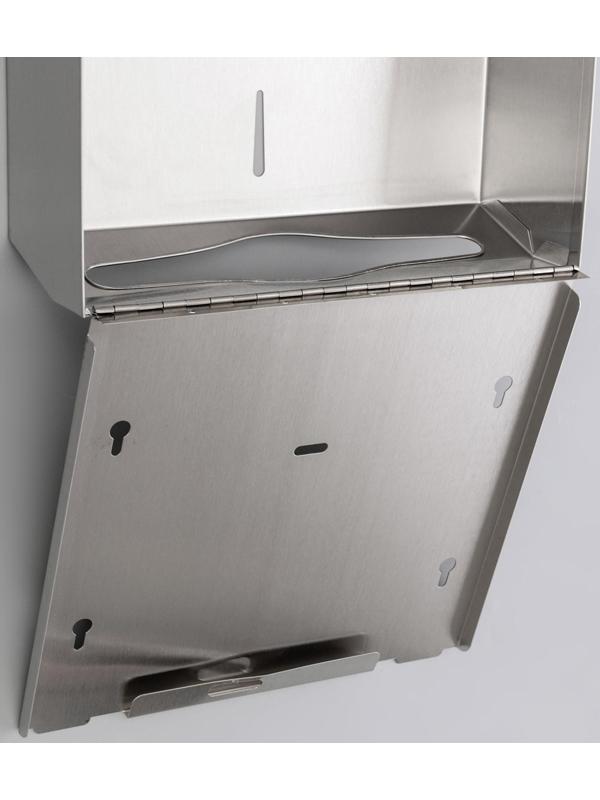 Диспенсер для бумажных листовых полотенец, нержавеющая сталь