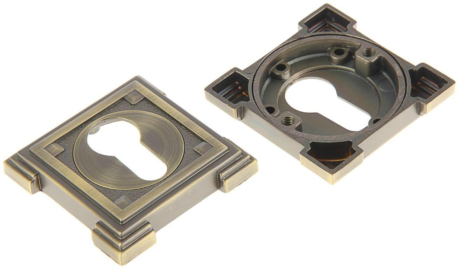 Накладка на цилиндровый механизм TRODOS Premium ET19 MAB, цвет античная бронза