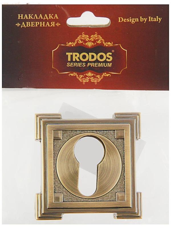 Накладка на цилиндровый механизм TRODOS Premium ET19 MAB, цвет античная бронза