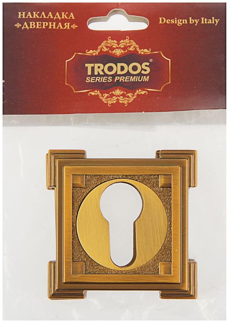 Накладка на цилиндровый механизм TRODOS Premium ET19 CF, цвет кофе