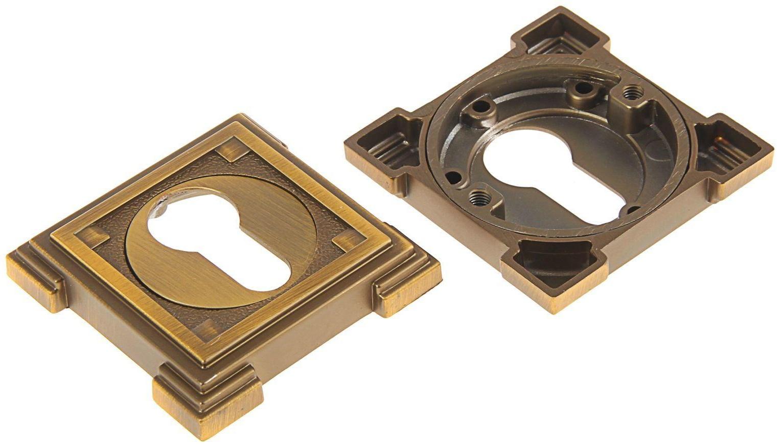 Накладка на цилиндровый механизм TRODOS Premium ET19 CF, цвет кофе