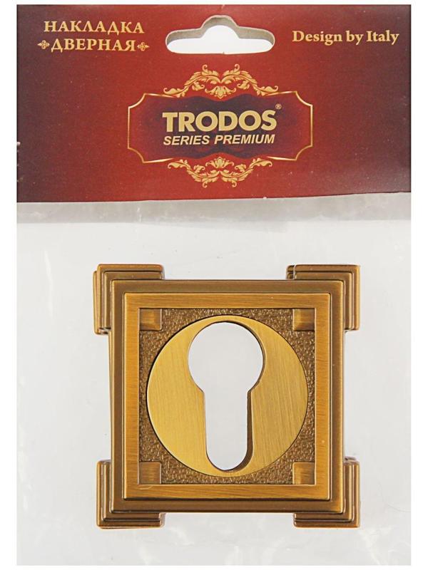 Накладка на цилиндровый механизм TRODOS Premium ET19 CF, цвет кофе