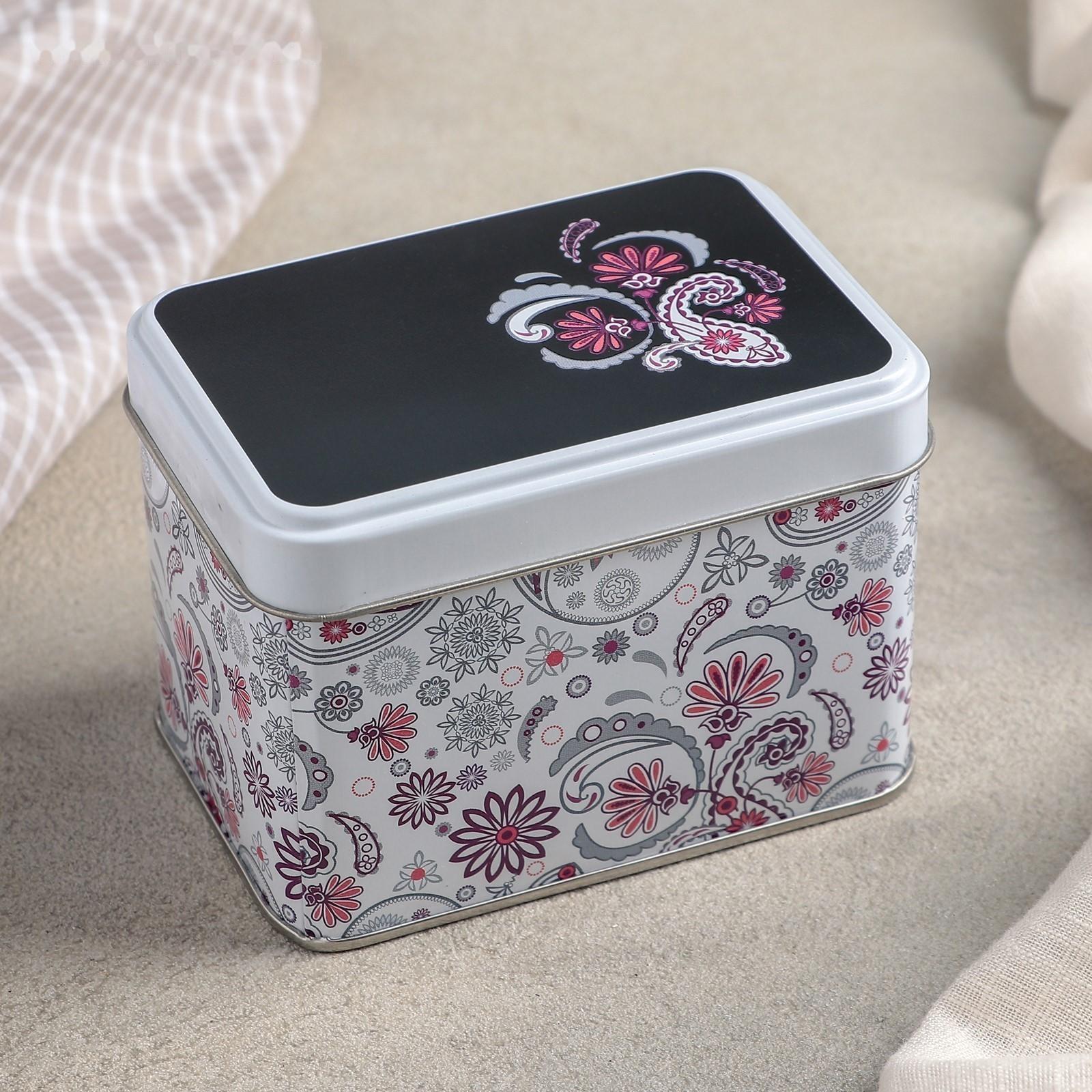 Банка для сыпучих продуктов «Бута», 400 мл, прямоугольная, цвет белый