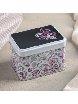 Банка для сыпучих продуктов «Бута», 400 мл, прямоугольная, цвет белый