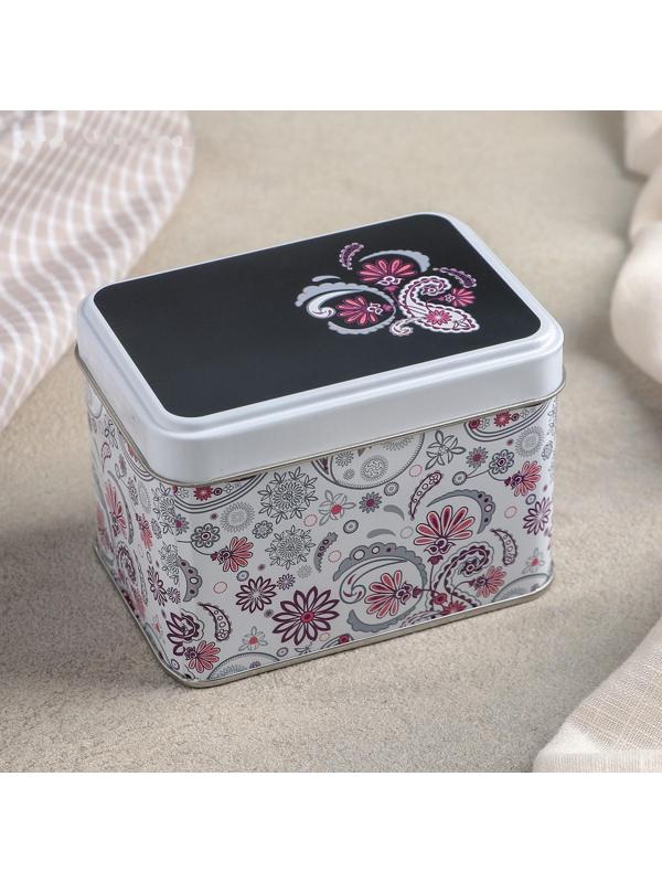 Банка для сыпучих продуктов «Бута», 400 мл, прямоугольная, цвет белый