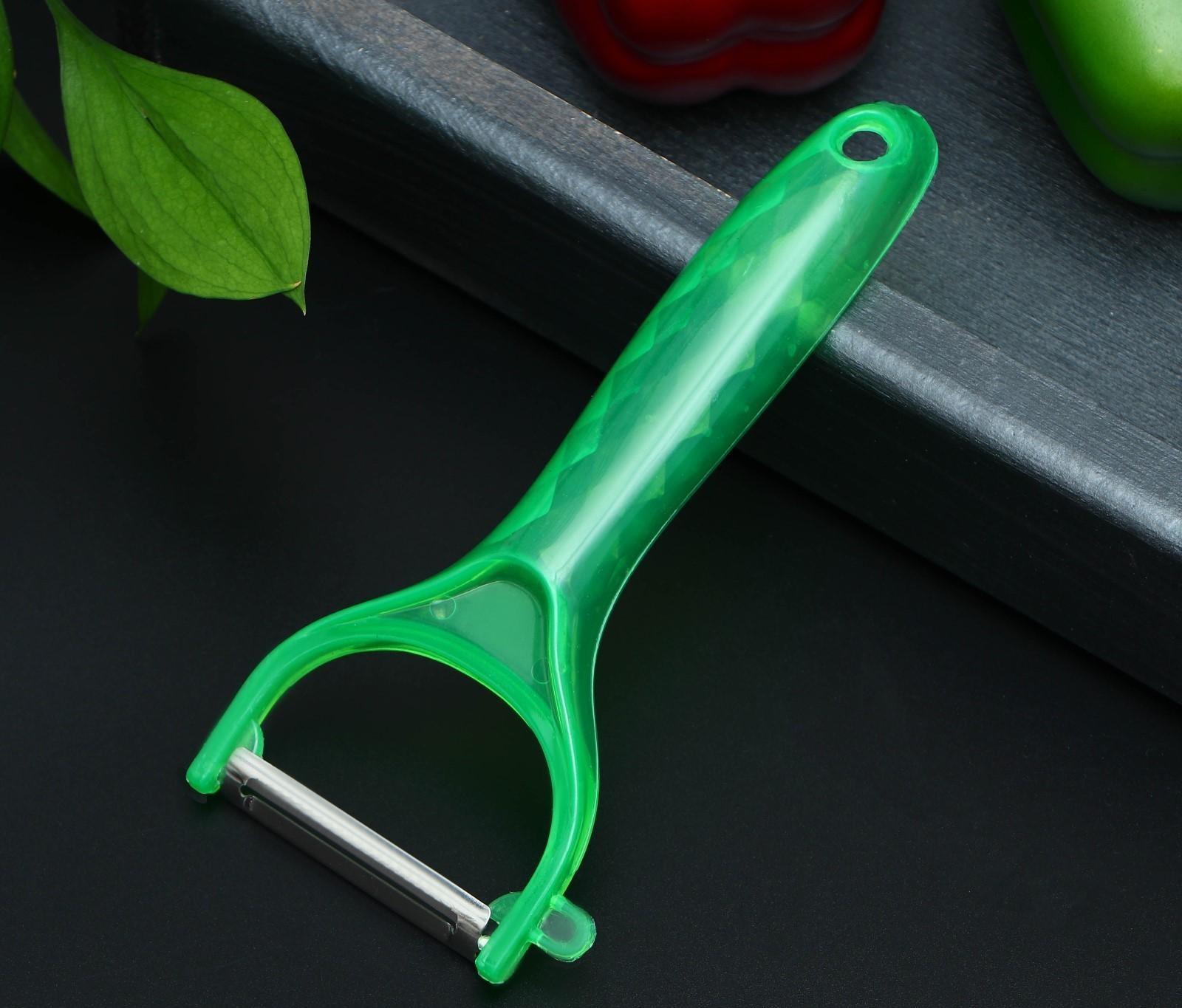 Овощечистка Доляна «отражение», 15 см, цвет МИКС