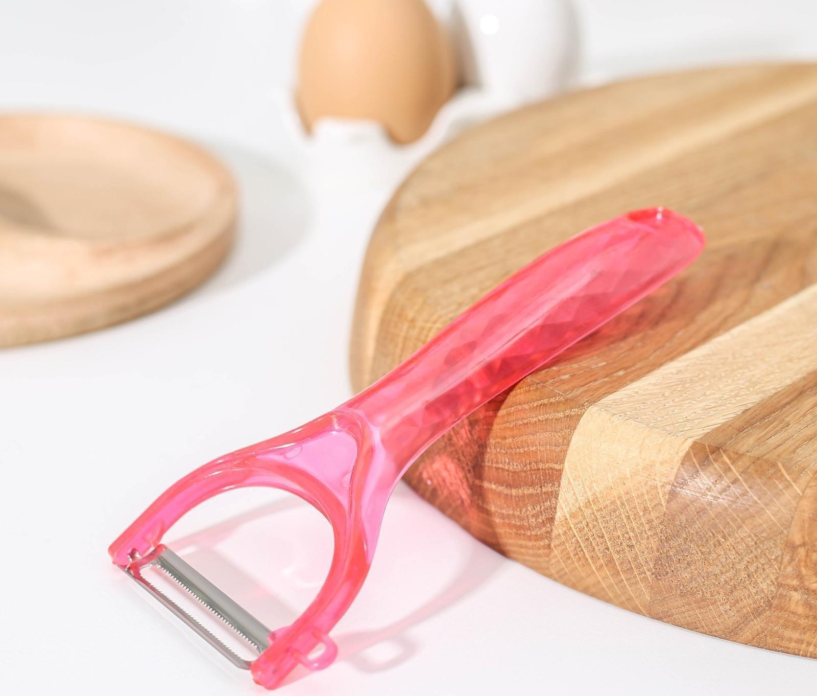 Овощечистка Доляна «отражение», 15 см, цвет МИКС