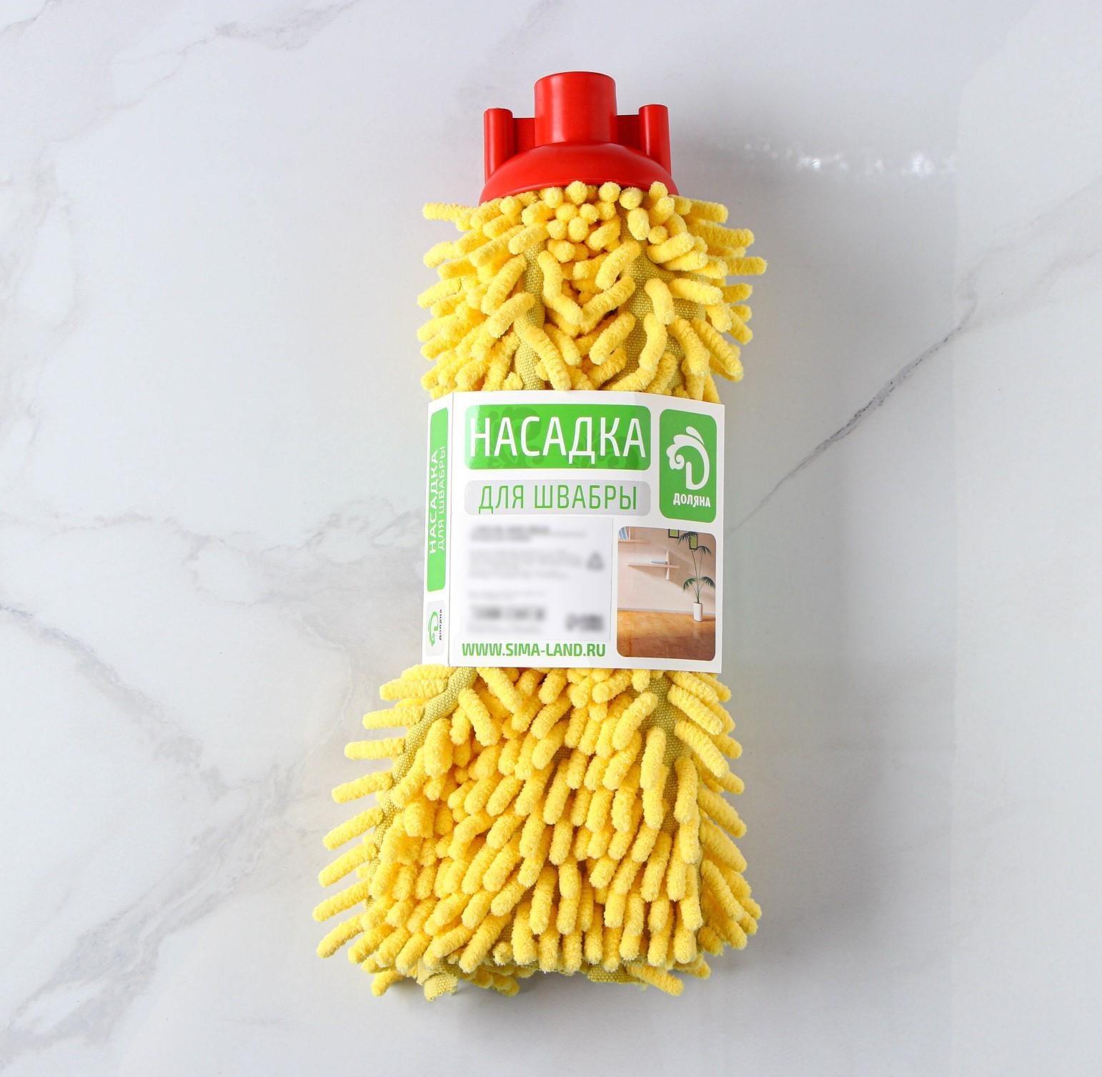 Насадка для швабры, микрофибра букли, 150 гр, цвет МИКС