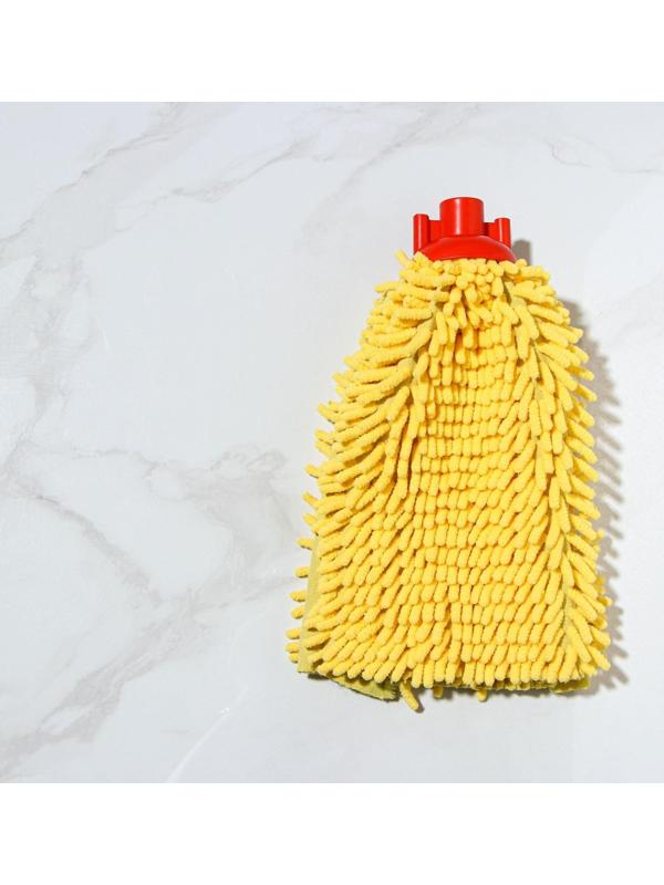 Насадка для швабры, микрофибра букли, 150 гр, цвет МИКС