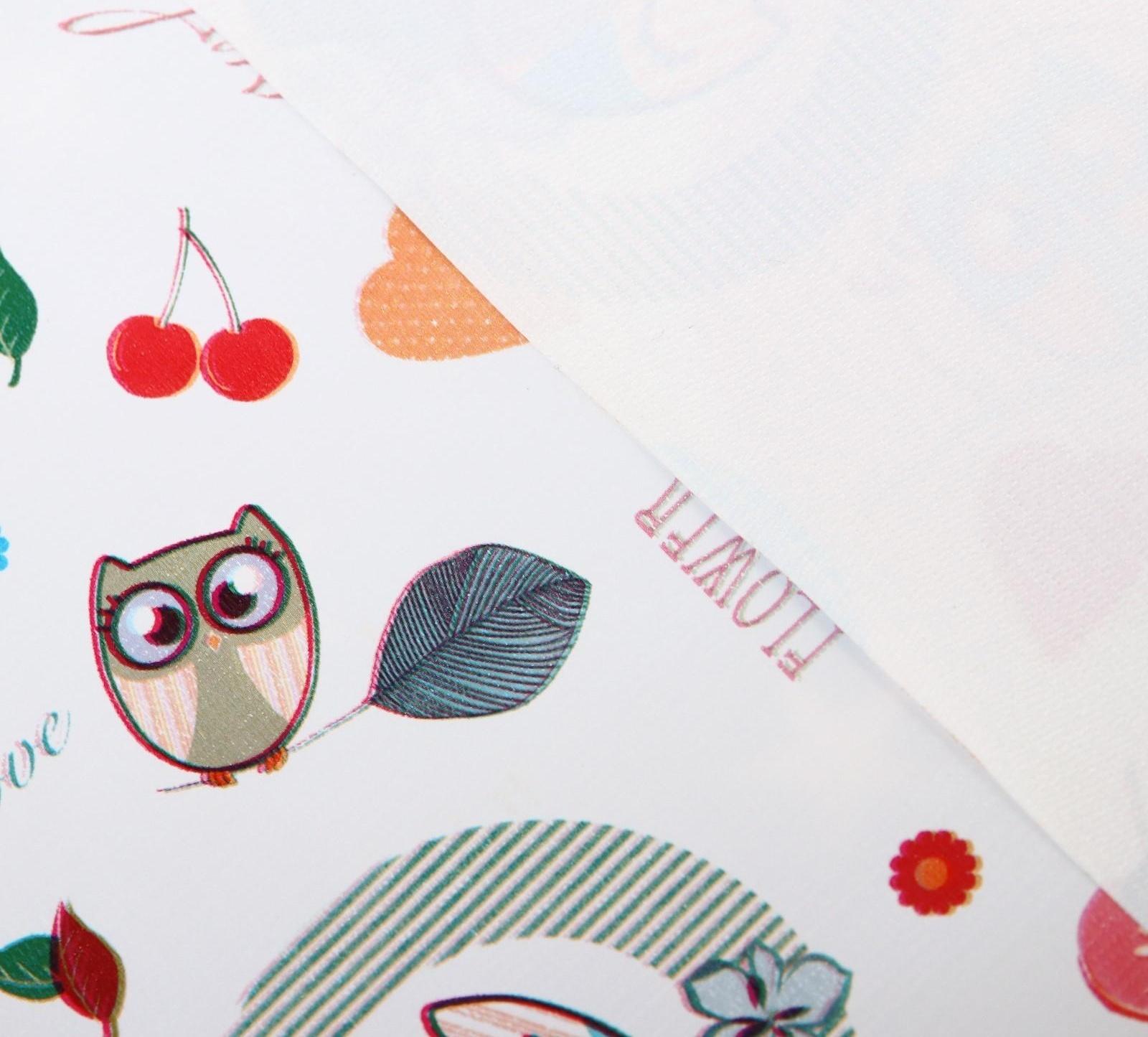 Клеёнка с ПВХ-покрытием «Совушки», 100х140 см