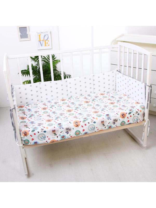 Клеёнка с ПВХ-покрытием «Совушки», 100х140 см