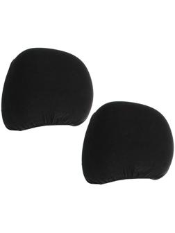 Чехлы на подголовник, черные, набор 2 шт