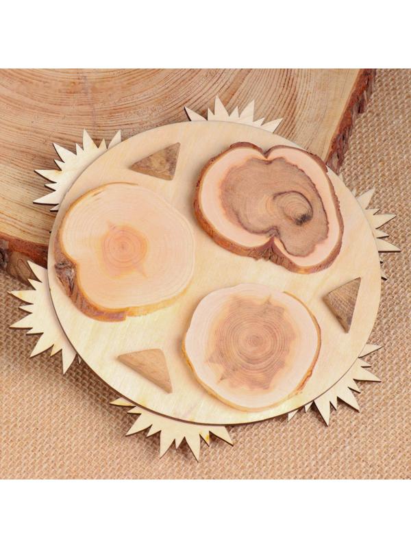 Подставка под горячее «Подсолнух», D=19 см, можжевельник