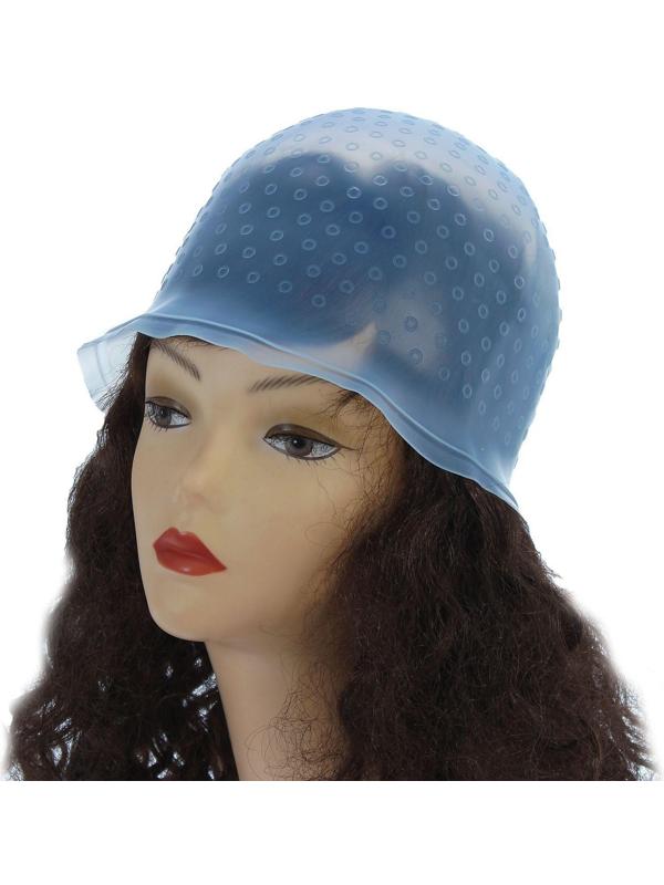 Шапочка для мелирования, с крючком, цвет МИКС