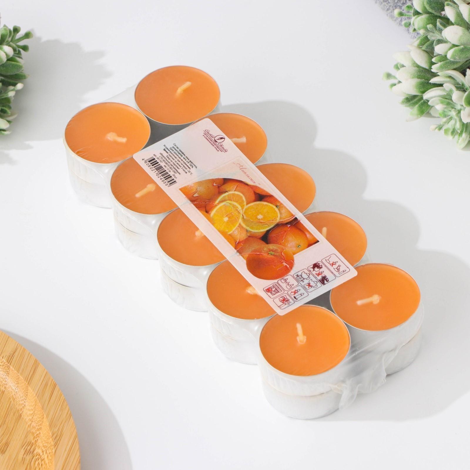 Набор чайных свечей ароматических в термоусадке 