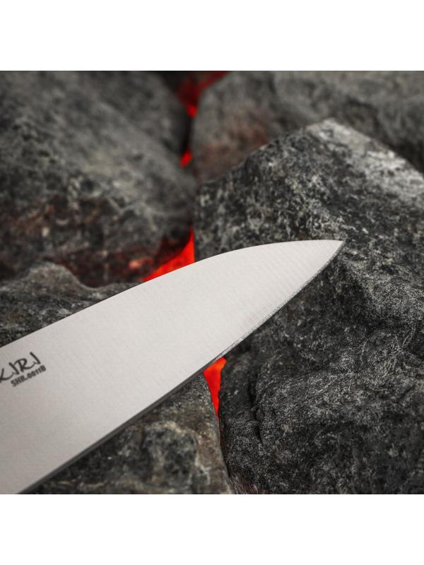 Нож кухонный Samura HARAKIRI, для овощей, лезвие 10 см, чёрная рукоять