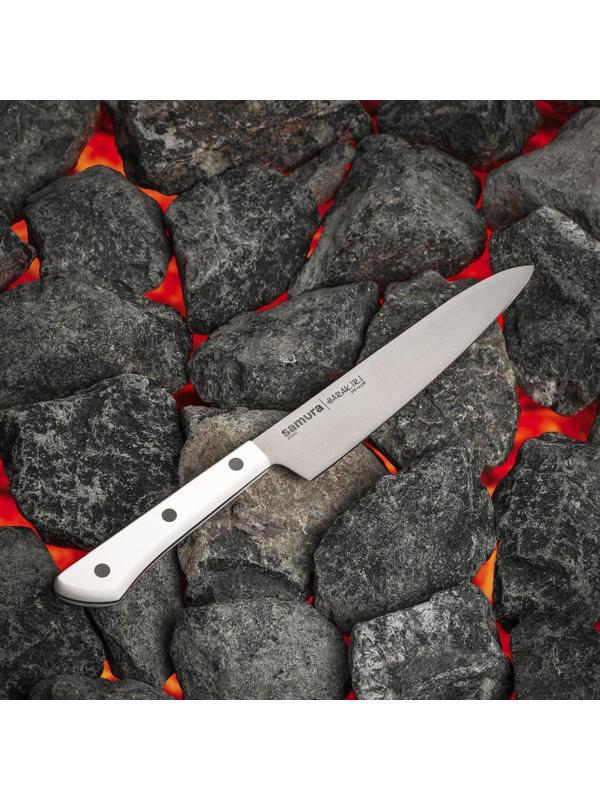 Нож кухонный Samura HARAKIRI, универсальный, лезвие 15 см, белая рукоять