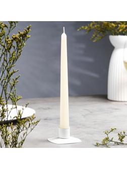 Свеча античная, 2,3х 24,5 см, 5 ч, 55 г, слоновая кость